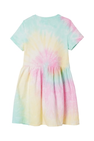 Abito tie and dye - Rosa e verde chiaro