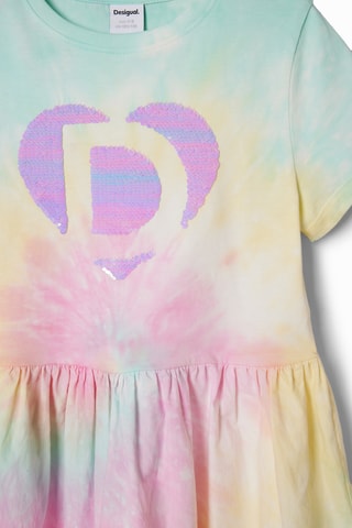 Abito tie and dye - Rosa e verde chiaro