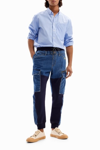 Jeans cargo - Blu scuro