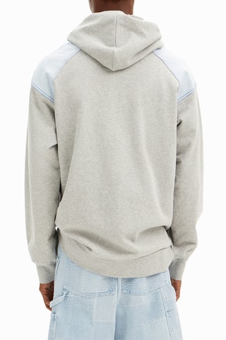 Maglia con cappuccio - Grigio melange