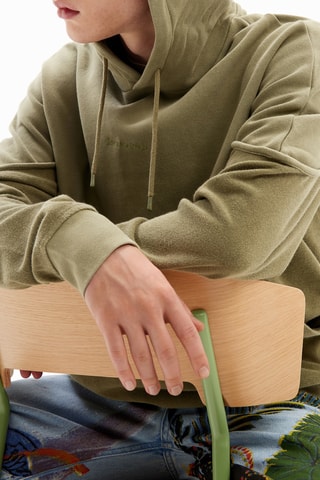 Maglia con cappuccio - Kaki