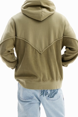 Maglia con cappuccio - Kaki