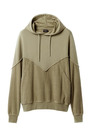 Maglia con cappuccio - Kaki