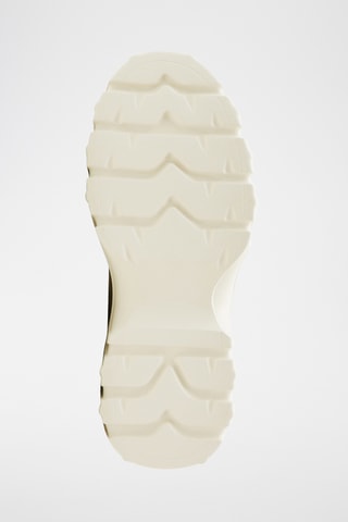 Ciabatte platform in pelle - Crema