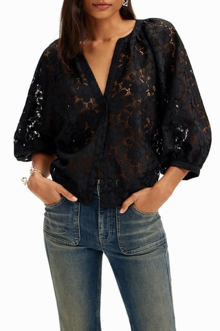 Camicia regular - Nero