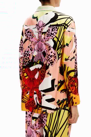 Camicia regular in seta - Rosa