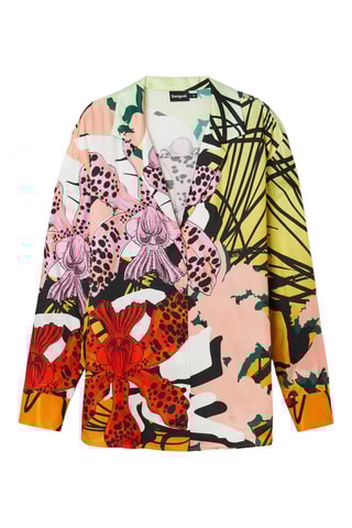 Camicia regular in seta - Rosa