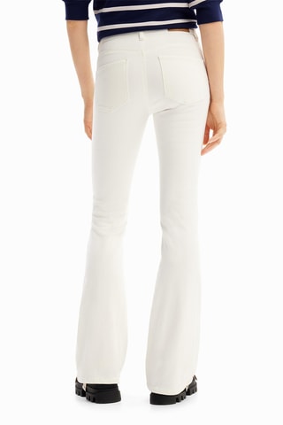 Pantaloni flare - Bianco