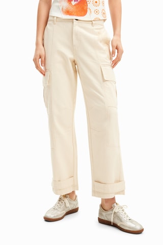 Pantaloni cargo - Beige