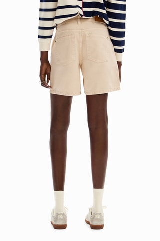 Shorts in jeans - Beige