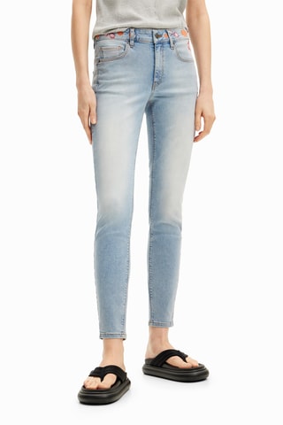 Jeans skinny 7/8 - Azzurro