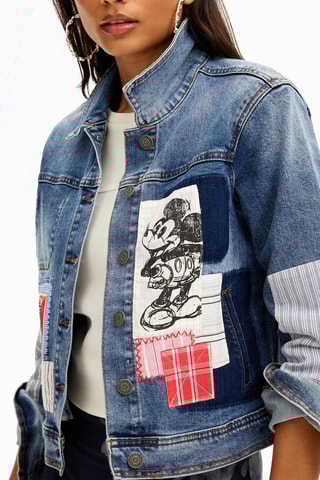 Giacca in jeans regular Topolino Disney - Blu