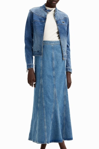 Gonna lunga in jeans - Azzurro