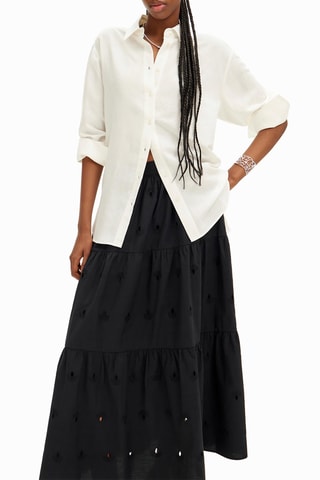 Gonna lunga in sangallo - Nero