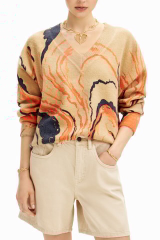 Maglia oversize - Beige