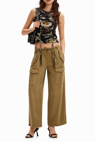 Pantaloni cargo - Kaki