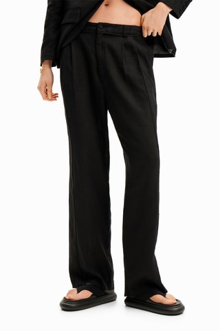 Pantaloni straight - Nero