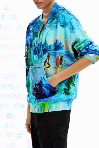 Felpa oversize - Turchese