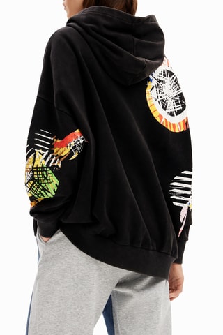 Maglia oversize Topolino Disney - Nero