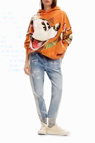 Maglia oversize Topolino Disney - Arancione