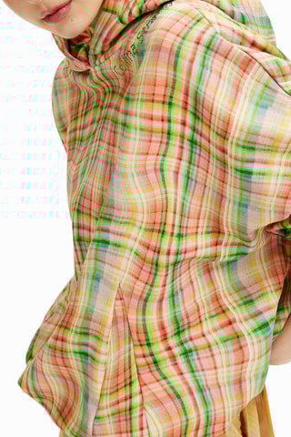 Felpa oversize con cappuccio - Arancione