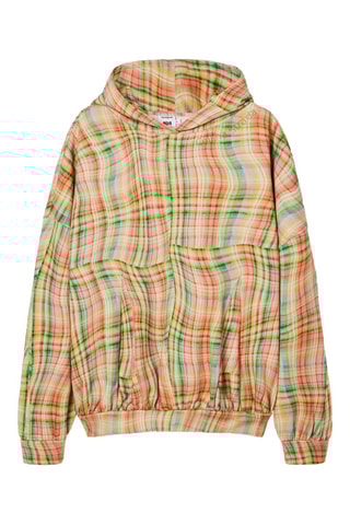 Felpa oversize con cappuccio - Arancione