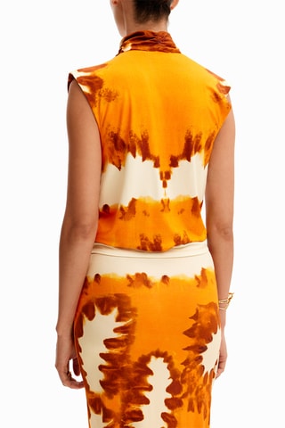 Top tie and dye - Arancione