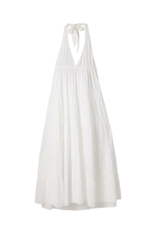 Abito midi in sangallo - Bianco