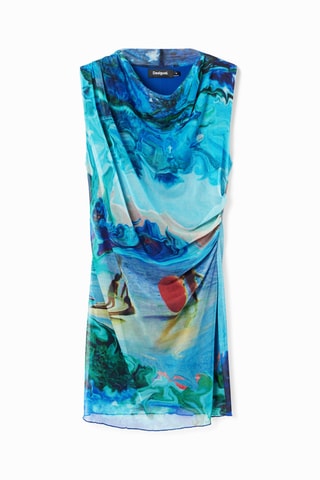 Abito drappeggiato - Turchese