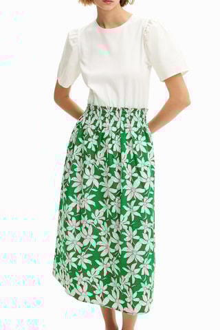 Abito effetto trompe-l’œil - Bianco