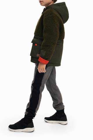 Giacca con cappuccio regular - Kaki