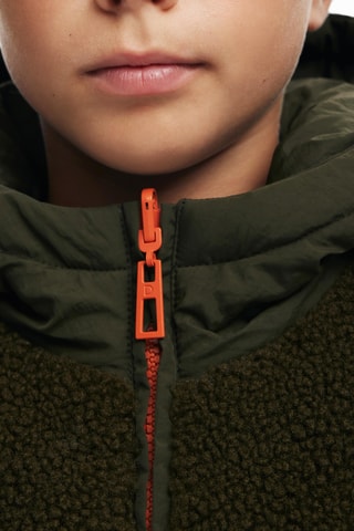 Giacca con cappuccio regular - Kaki