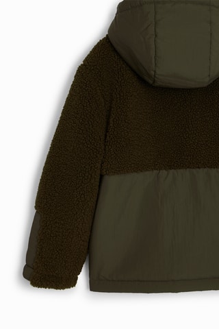 Giacca con cappuccio regular - Kaki