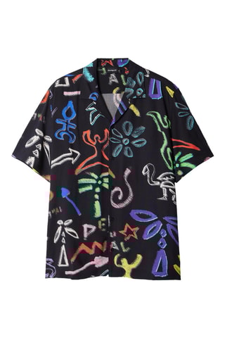 Camicia regular - Nero