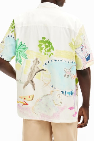 Camicia regular - Bianco