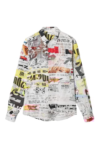 Camicia regular - Bianco