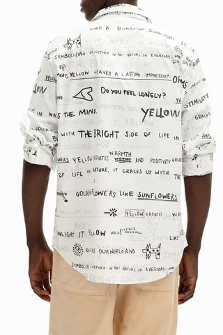 Camicia regular - Bianco