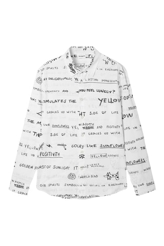 Camicia regular - Bianco