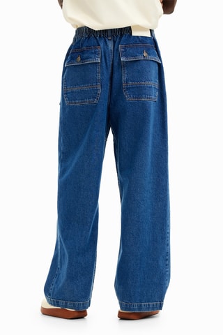Jeans wide legs - Blu scuro