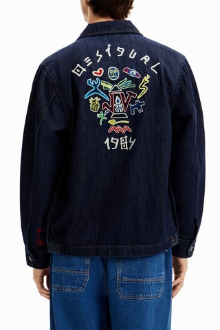 Giacca regular - Blu scuro