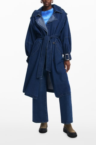 Trench in jeans regular - Blu