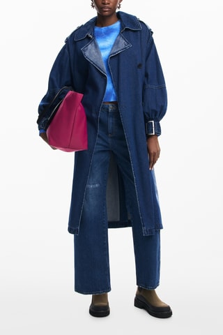 Trench in jeans regular - Blu