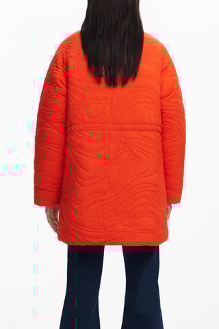 Parka regular con cappuccio - Arancione