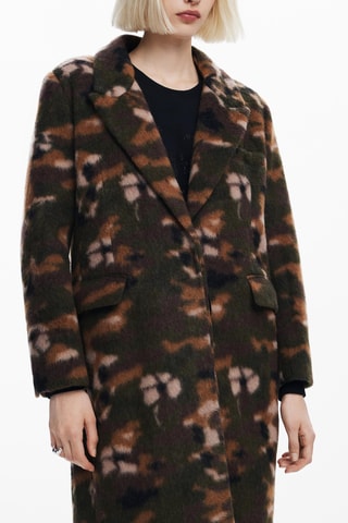 Cappotto regular in lana - Verde