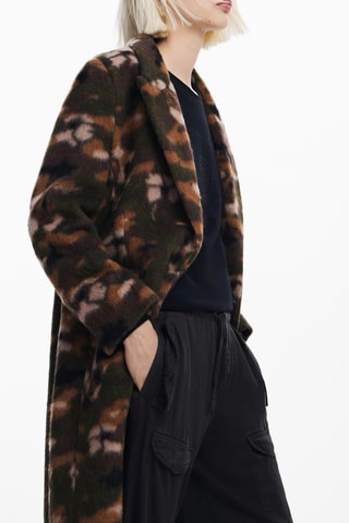 Cappotto regular in lana - Verde