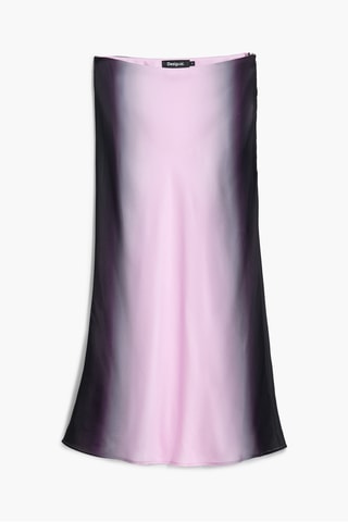 Gonna midi dip and dye - Rosa