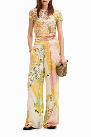 Pantaloni palazzo - Giallo