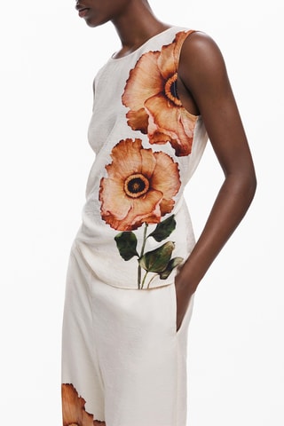 Pantaloni wide legs - Beige