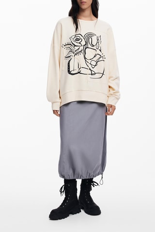 Felpa regular - Beige