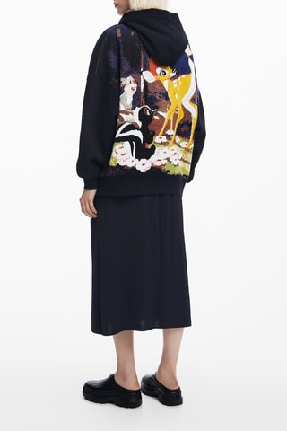 Maglia con cappuccio Bambi Disney - Nero